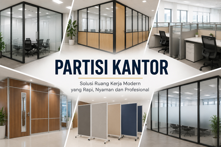 Partisi kantor solusi ruang kerja modern dan profesional di Bali - Angkasa Office